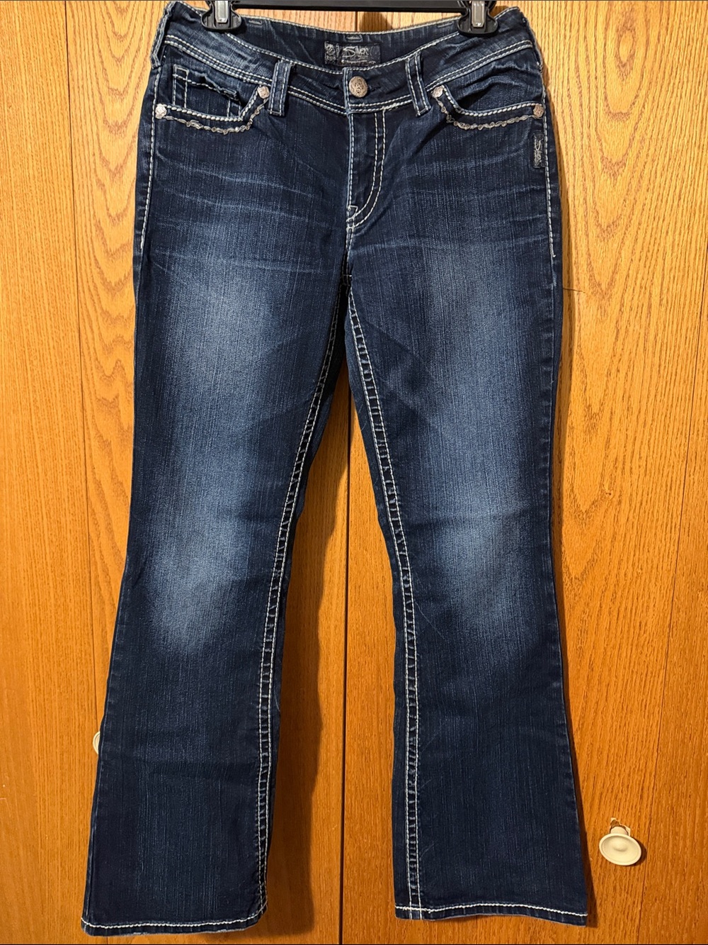 Women's Silvers Dark Wash Bootcut Jeans - Classic Navy Blue